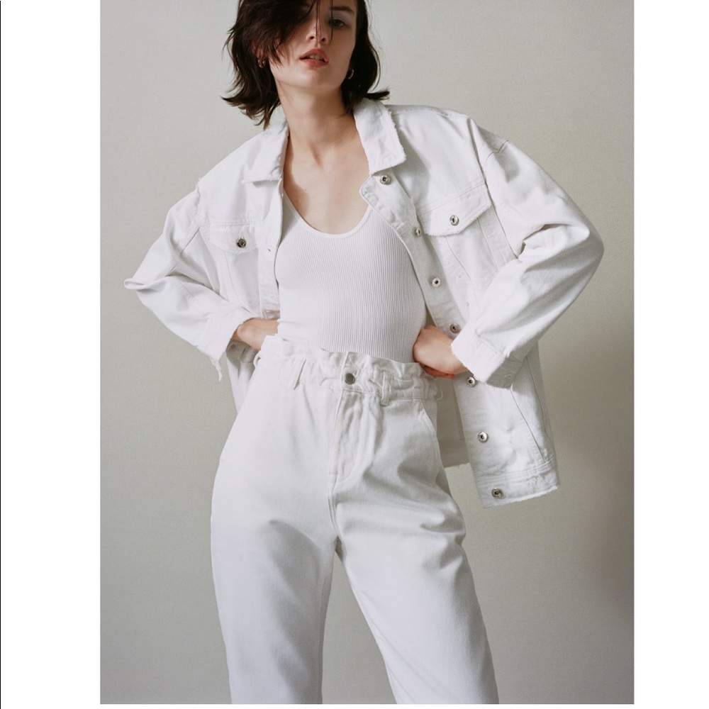 ZARA Z1975 baggy paperbag jeans